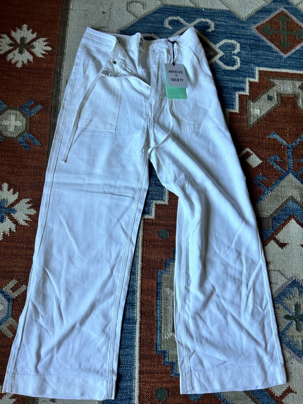 Articles of society EMME soft real linen pants brand new NWT old money 0 25